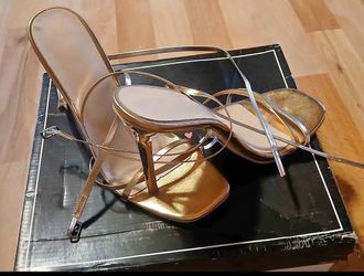 Rose Gold High Heels Size 9