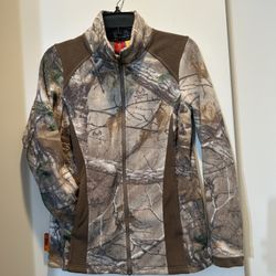 SHE women’s Outdoor Camo Fleece Jacket Size Medium Hunting 