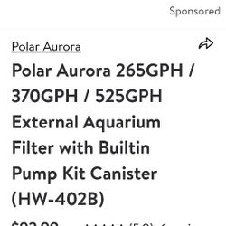 External Aquarium Filter