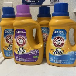 4 Detergent Arm And Hammer And 1 Toothpaste (combo $20)