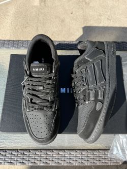All Black Amiri Skeli