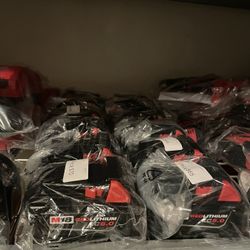 New Milwaukee Batteries M18 XC 5.0 ($69 Each-Cada Una)