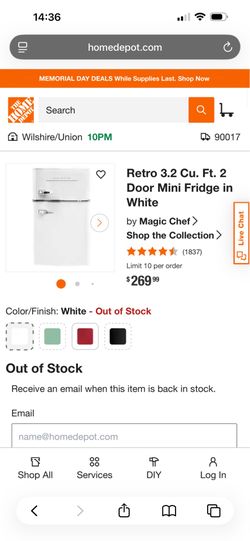 Magic Chef mini fridge