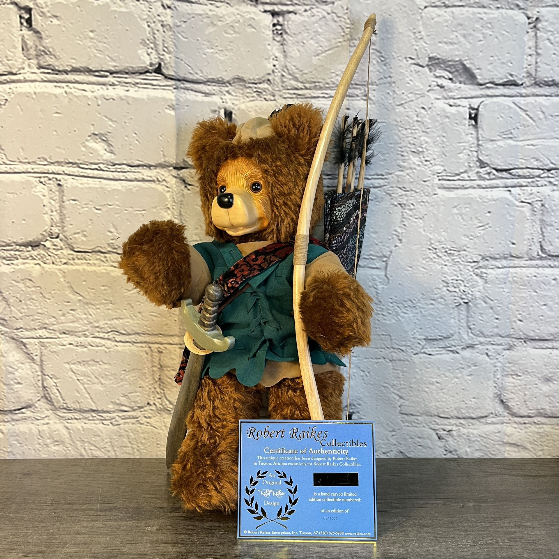 Robert Raikes Robin Hood Bear 63/1000 with CoA