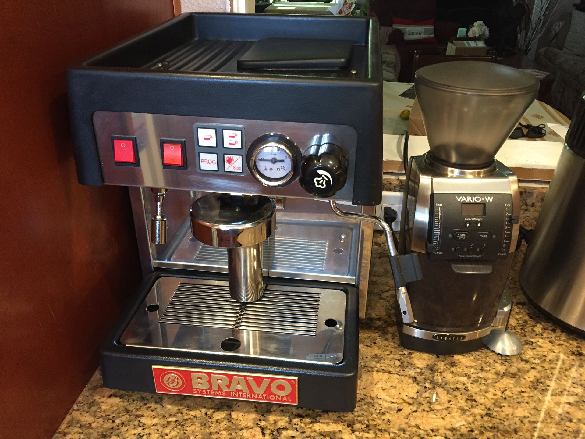 Wega Mini Simi Automatic Espresso Machine & Vario Grinder