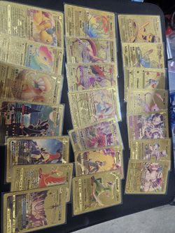 fan-made Pokemon Gold Foil Cards