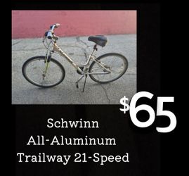 Schwinn All-Aluminum Trailway Bike-EXC COND