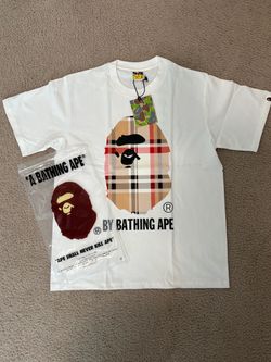 *WHITE* BURBERRY Bape Shirt