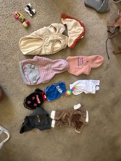 Dog clothes varying sizes