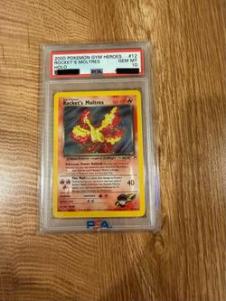 2000 Gym Heroes Rockets Moltres PSA 10