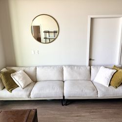 Modern 2 Pc Sofa Couch Sectional