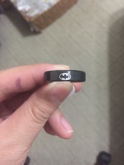 6mm Black Batman Ring