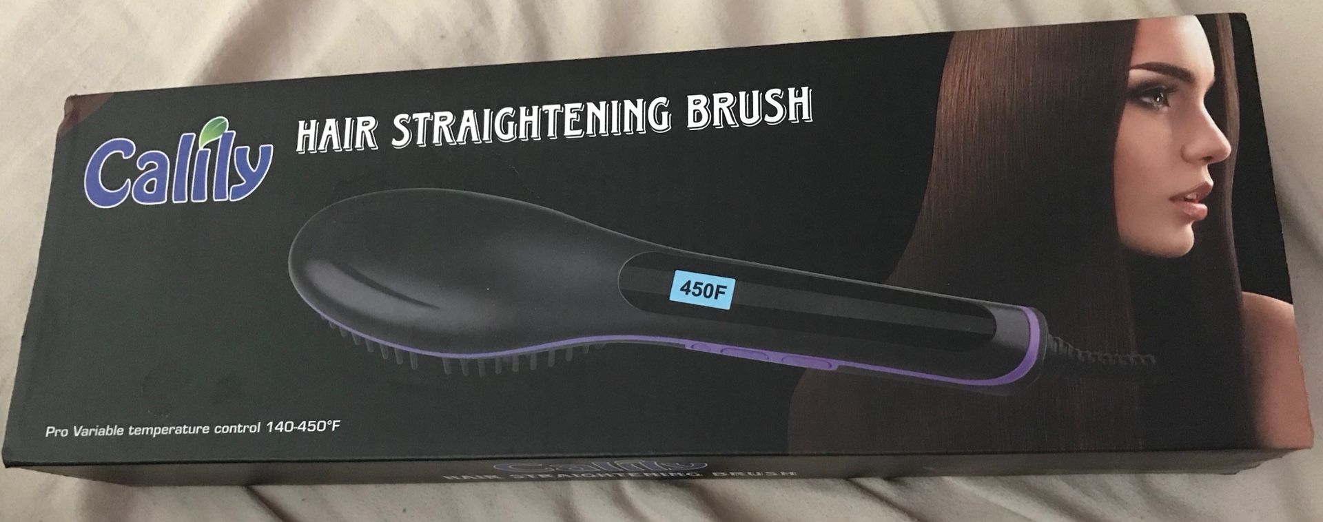 Hair straightening brush