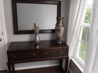 Table and mirror