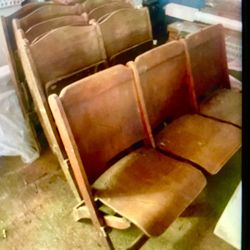 13 Hardwood cherry Church healing chairs