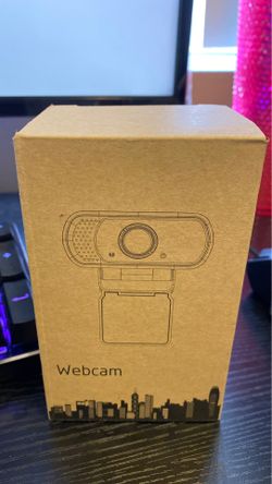 New 1080P HD WebCam with Mini Tripod and Privacy Cover
