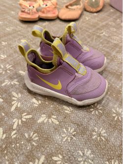 Nike toddler size 5 purple slip on shoes