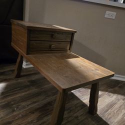 Antique Wooden Side End Table 