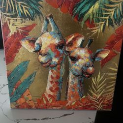 Beautiful Giraffe Painting 