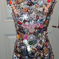 Jeweled Dress Form