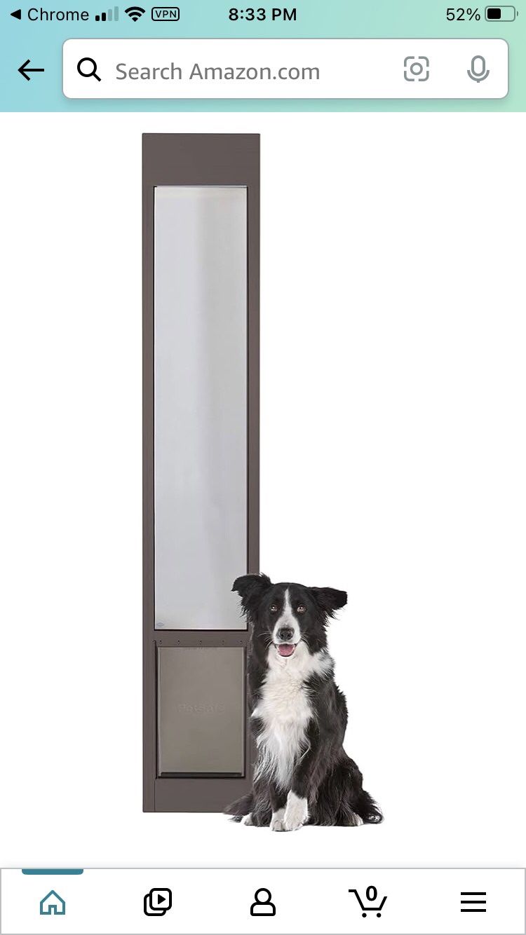 PetSafe 1-Piece Sliding Glass Pet Door for Dogs and Cats