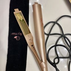 Silk Hair Straightening And Curling Iron 