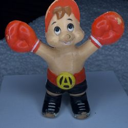 VTG 1983 Alvin & the Chipmunks Boxing Gloves PVC Figure Bago Prod 2.5" Toy
