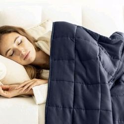 Luna Weighted  Cooling Blanket - Blue