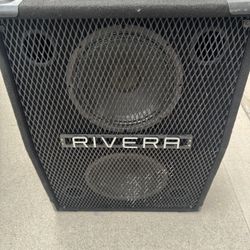 Rivera Large Guitar Amplifier Cabinet Dual Speakers