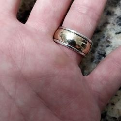 Heavy Wide James Avery Wedding Band Gold And Silver 