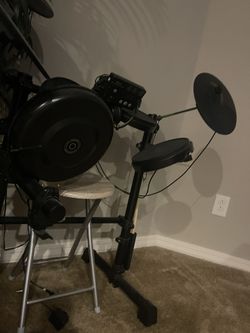 Asmune Electric Drumbs With Headphones And Pedals