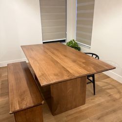 Dining Table With Bench And Chairs