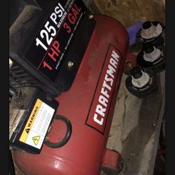 Craftsman 3 gal. Horizontal Portable Air Compressor Tank 125 psi 1