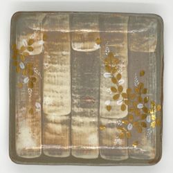 Ceramic Square Platter / Candle Plate/ Centerpiece