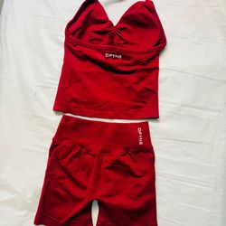 Gymshark red set