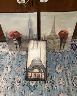 Wall Decor Frame Paris New York