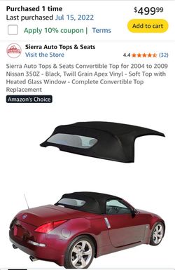 Nissan convertible top