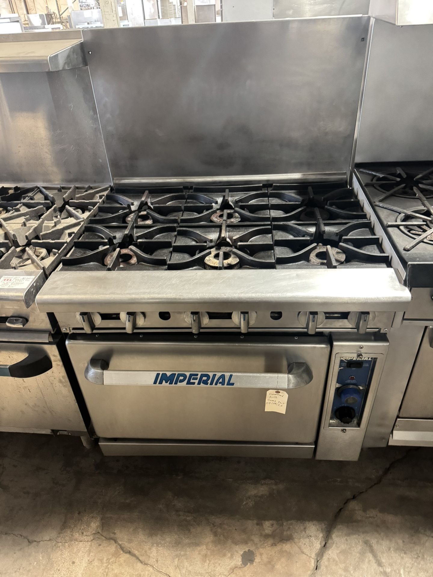 Six Burner Range Stove With Convection Oven IMPERIAL