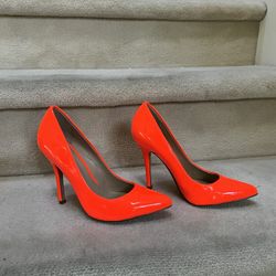 Aldo shoes orange color size 6
