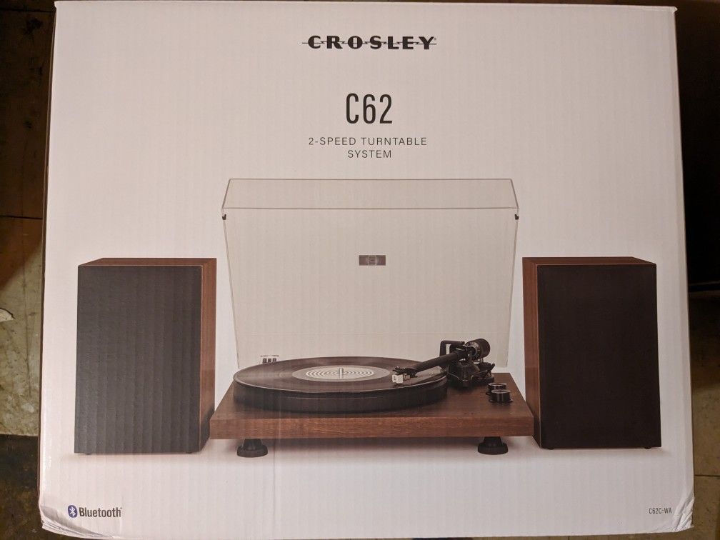 Crosley C62C Turntable HiFi System Record Player with Speakers