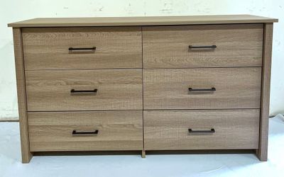 NEW 6 Drawer Dresser Chest of Tall Nightstand Storage Bedroom Closet Wardrobe White Espresso Oak Discount Furniture Warehouse Clearance Closeout Big