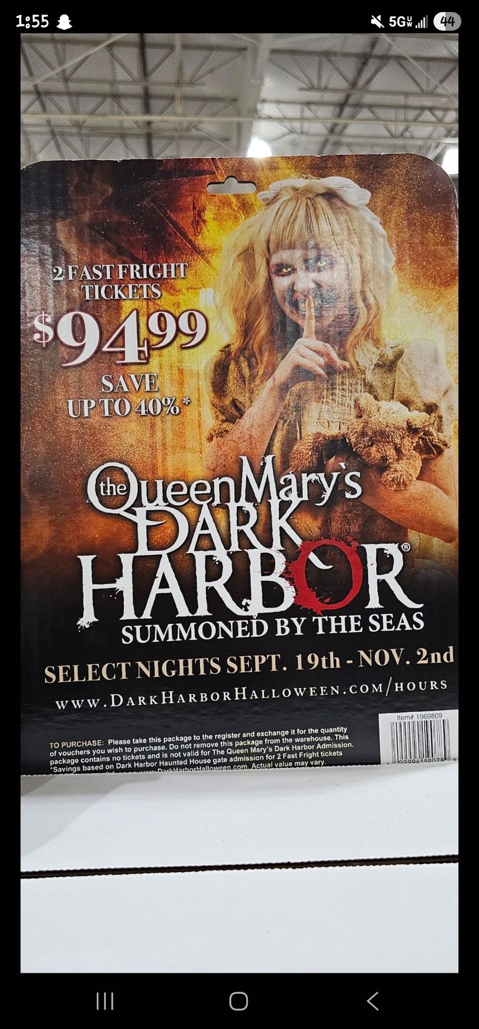 The Queen Mary Dark Harbor