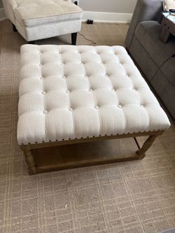 Brand new out of the box tufted coffee table