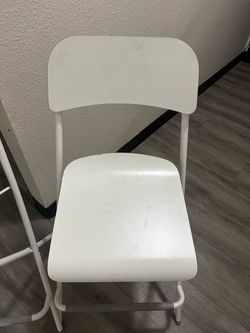 White Foldable Barstools