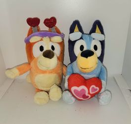Bluey and Bingo pair of plush toys