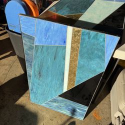 West Elm Roar And Rabbit Two Art Pieces 40 Stained Glass