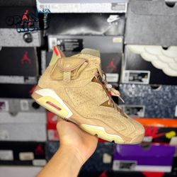 Size 9.5M - Jordan 6 “Travis Scott Khaki”