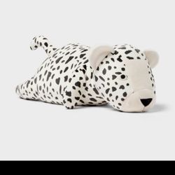 Cheetah Weighted Plush Kids' Throw Pillow Black and White - Pillowfort™