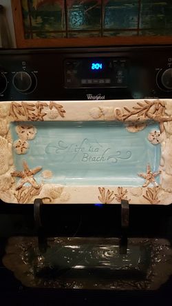 'Life Is A Beach' Rectangle Tray