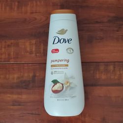 Dove PAMPERING  Body Wash:  SHEA BUTTER And VANILLA Scent; 20 oz